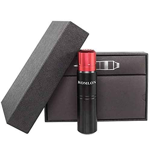 Rotary Tattoo Machine Pen with Motor and Aircraft Aluminum Alloy Carved Long Tattoo Machine Gun for Beginner Tattoo Artists