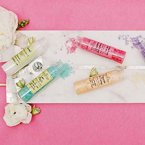 Bella & Bear Paradise Fruits Bath Salts, Foot Soak, Detox, Fruity Scents, Gift - Pack of 6, 2oz