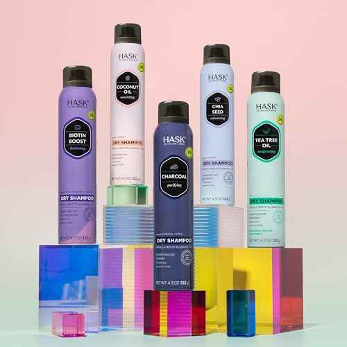 HASK Chia Seed Volumizing Dry Shampoo ? Absorbs Oil, Adds Volume & Bounce, Builds Body, No Sulfates or Parabens, Cruelty-Free ? 8.1oz