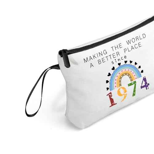 50th Birthday Gift for Her - Cosmetic Bag, Perfect for Mothers & Grandmas