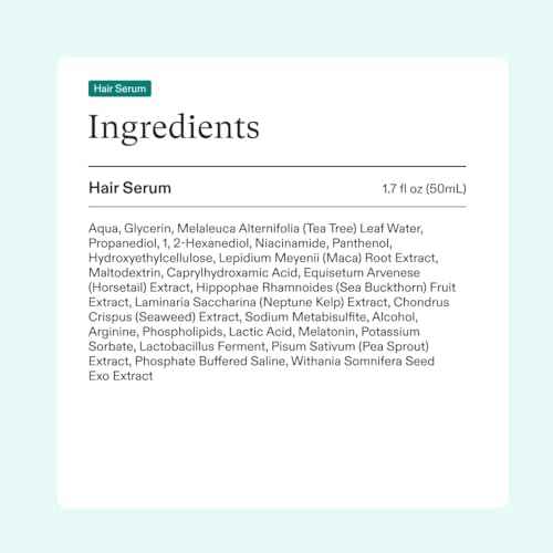 Nutrafol Postpartum Hair Growth Supplements and Hair Serum, Clinically Tested for Visible Thickness and Strength - 1 Month Supply, 1.7 Fl Oz Bottle