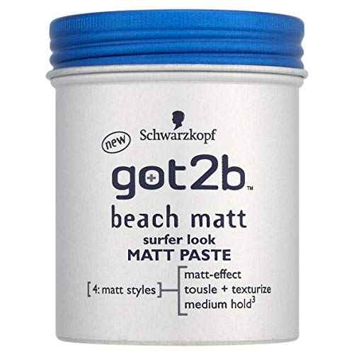 Schwarzkopf got2b Beach Matt Surfer Look Matt Paste 100ml (Pack of 2)