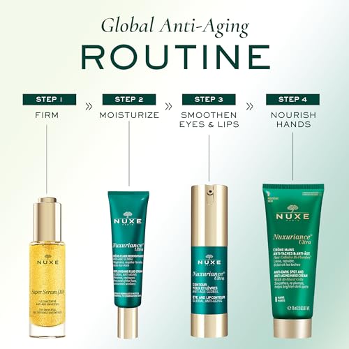 Nuxe Nuxuriance Ultra Fluid Cream Anti-Aging Moisturizer for Normal and Combination Skin With Bi-Floral Cells, 1.6 Fl Oz