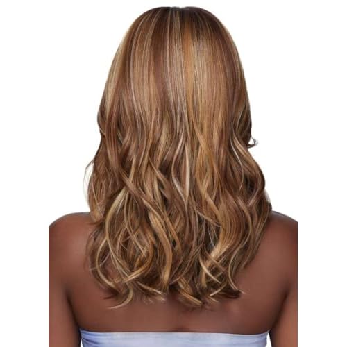 Outre Airtied 100% Fully Hand-Tied Wig - Human Hair Blend - Loose Body Wave 18" (DRFF CHOCOLATE TOFFEE)