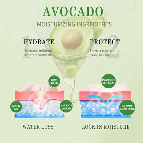 Avocado Skin Care Set for Women,6PCS Skincare Kits with Facial Cleanser, Toner, Serum, Lotion,Cream, Eye Cream, Moisturizing Korean Skincare Set,Anti-Aging Skin Care Set,Birthday Gifts for Women