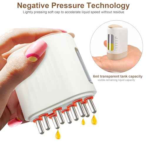 2 in 1 Electric Hair Oil Applicator,Scalp MassagerScalp Brush, Oiling Applicator for Growth Fluid Essential Oil Serum Treatment Medicine