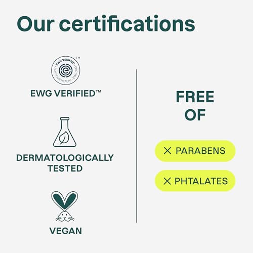 ATTITUDE Body Wash, EWG Verified Shower Gel, Dermatologically Tested, Plant and Mineral-Based, Vegan Personal Care Products, Red Vine Leaves, 16 Fl Oz (Pack of 6)