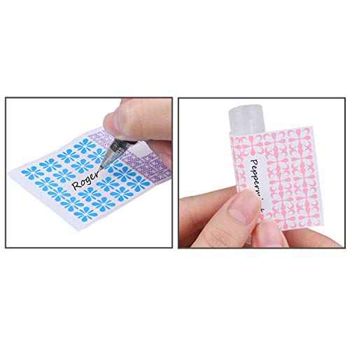 Kare & Kind Lip Balm Crafting Kit - Filling Tray and Spatula - 50 Empty Tubes with Caps (10x5 Colors) - 3/16 Oz (5.5 ml) - 50 Writeable and 50 Printed Stickers - DIY Kit