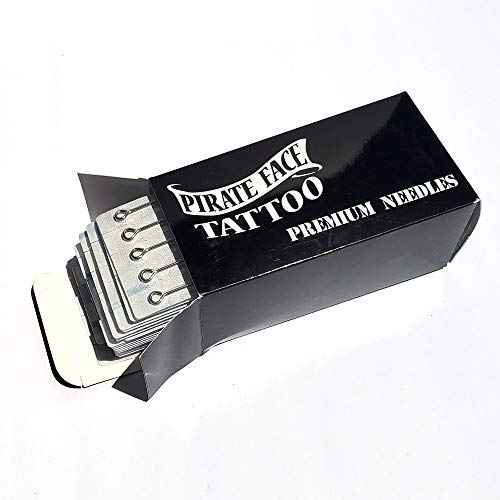 Pirate Face Tattoo PFT 100 pcs Assorted Tattoo Needles - Round Liner, Round Shader, Magnum Needle - 100pk by Pirate Face Tattoo