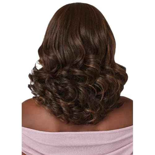Outre Lace Front Wig - Perfect Hair Line 13X4 - Swoop Series - Swoop 6 (CARAMEL BROWN)
