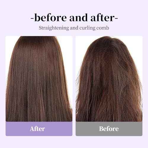 Ceramic Hairdressing Comb Smooth, 2025 New Hairdressing Comb for Straight and Curly Hairs, Upgrade Portable Wireless 2-in-1 Hairs Dressing Combs Fast Heating 3 Adjustable Temperatures (Green)