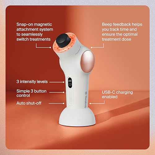 TheraFace Therabody TheraFace PRO - Microcurrent Facial Device, 8-in-1 Compact Face Massager&Facial Sculpting Tool with Light Therapy for Skin Tightening, Anti Wrinkle, Anti Aging & Skin Care (White)