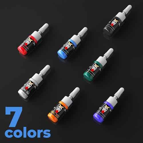 Tuffking Tattoo Machine Kit Rotary Wireless Tattoo Pen Kit with 20pcs Extra Smooth Cartridge Needles Practice Skin Supplies for Beginners & Professional Artists