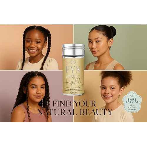 Hair Wax Stick - Slick Back Hair Products - Edge Control - Hair Accessories for Women & Kids - Fly Away Stick for Hair - Bun Maker & Braiding Gel - Dance Recital Gifts for Girls- 2.7 Fl Oz