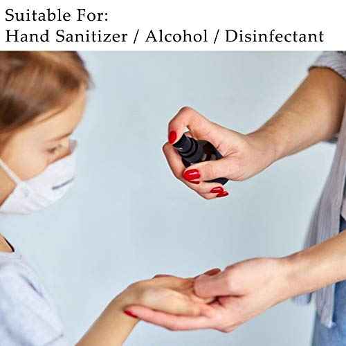 Small Amber Glass Spray Bottles For Essential Oils, 2oz Empty Fine Mist Mini Spray Bottles, Set of 18