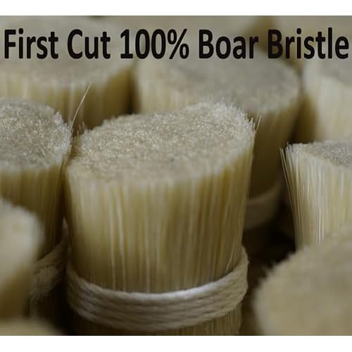 Shash Made in Germany Since 1869 - Frist Cut 100% Boar Bristle Body Brush, Gently Exfoliates Skin for a Softer, Smoother Complexion, Dry Brush Body Scrubber Promote Circulation for a Healthy Glow