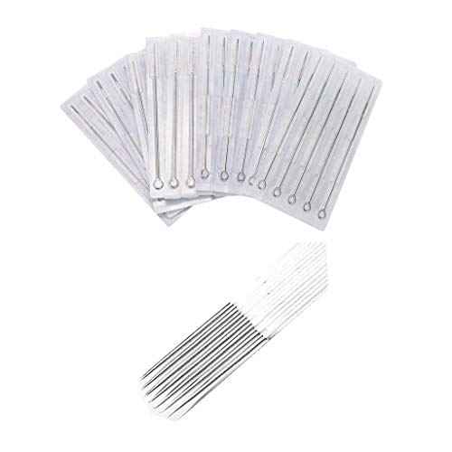 Tattoo Needles,New Star Tattoo 50PCS 15RM Curved Round Magnum Sterile Disposable Tattoo Needles Supply 1215RM