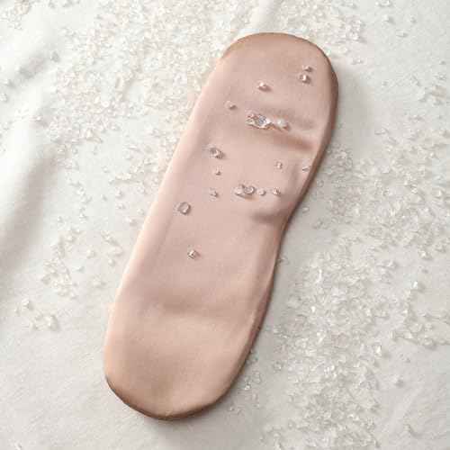 Weighted Eye Pillow for Relaxation, Sleeping, Yoga, SPA and Travelling, 100% Natural Clear Quartz,Cooling Eye Pillow, Reusable and Good Relaxation Gift for Women