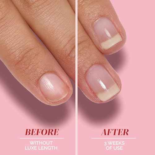 LONDONTOWN Luxe Length Nail Gloss ? Strengthens & Protects Nail Length, Boosts Keratin & Ceramide Production, Prevents Breakage, .4 fl oz