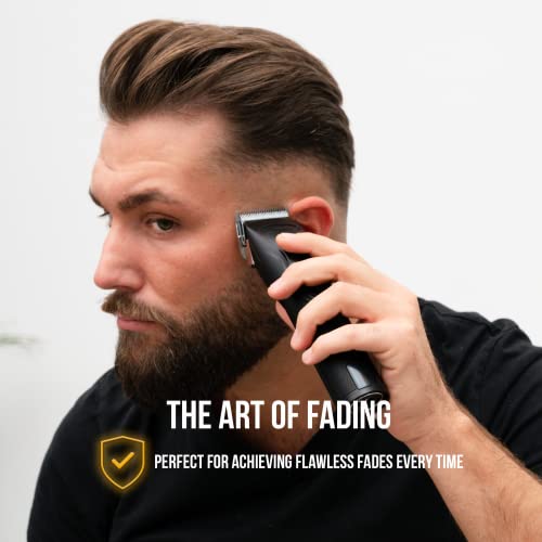 Novah¢ç Professional Hair Clippers for Men, Professional Barber Clippers and Trimmer Set, Mens Cordless Hair Clipper for Barbers Haircut Kit Fade