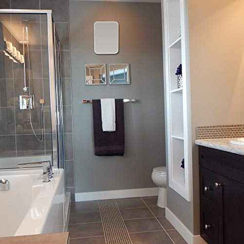YEAKE Table Desk Vanity Makeup Mirror,8-Inch Portable Folding Mirror with Metal Stand 90¡ÆAdjustable Rotation Tavel Make Up Mirror Hanging Bathroom for Shower Shaving(Gray)
