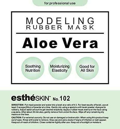 estheSKIN (2 pack) No.102 Aloe Vera Peel Off Type Modeling Rubber Mask Powder for Facial Skin Care Treatment, 35oz