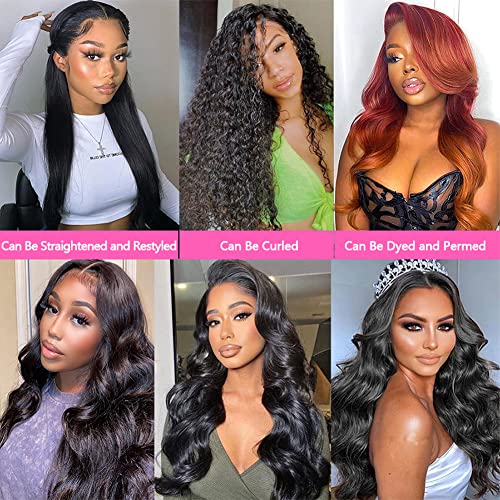 Body Wave Bundles Human Hair 20 22 24 Inch 100% Brazilian Virgin Human Hair Bundles 12A Unprocessed Body Wave 3 Bundles Human Hair Weave Bundles