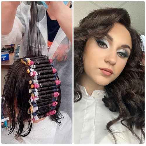100pcs Perm Paper for Hair, Breathable End Papers for Hair Perm, Disposable Heat-Resistant Professional Hair Salon Home Hair Curling Papers for Thin Thick Short Long Hair- White