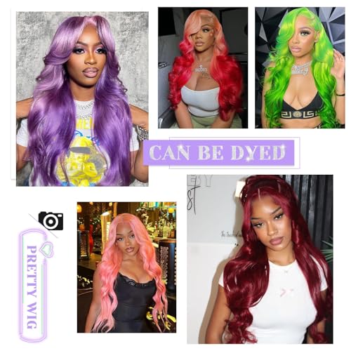 613 Lace Front Wig Human Hair 200 Density 20 Inch Blonde Wig Human Hair 613 HD Lace Frontal Wigs 13x6 Blonde Lace Front Wigs Human Hair Pre Plucked Body Wave Lace Front Wig for Women