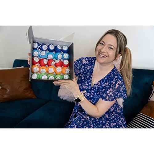 Relaxing Bath Bombs for Men & Women! 50 Wholesale Bath Bombs Individually Wrapped. Bulk Aromatherapy Essential Oil Bath Bombs for Adults Teens Kids! Bath Fizzies #1 Best Pampering Gifts for Women!