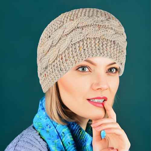 Winter Headbands Soft Knitted Headband for Women, Winter Ear Warmer Bands Knit Thick Warm Headband for Christmas, New Year's Gifts