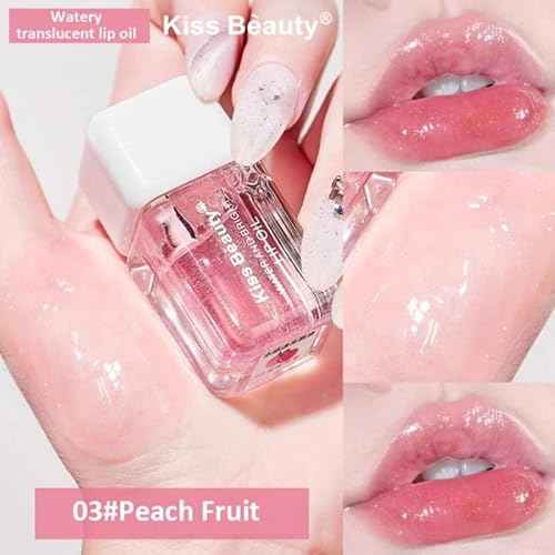 4-Piece Lip Oil & Gloss Kit - Hydrating, Plumping Lip Care with Pearl & Shimmer