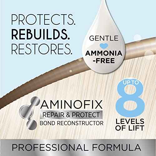 Knight & Wilson PurePlex Cream Hair Bleach. Powder Free. Bond Reconstructing. Up to 8 of Lift, Protects & Repairs during Lightening. Complete bleaching kit with tint bowl and brush. Ammonia Free.