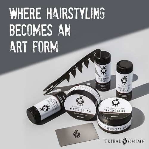Tribal Chimp Hair Styling Powder for Men & Women ? Hair Volumizer & Texture Powder for All Hair Types with Matte Finish ? 24H Invisible Hold, Adds Volume & Texture, Non-Sticky and Smells Great ? 10g