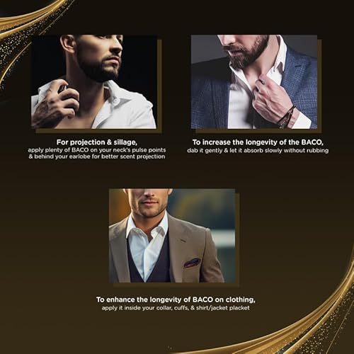 Baco Tobacco & Leather Perfume for Men ? Arabian Eau De Parfum, 100mL (3.34 Fl oz) Perfumes Arabes Para Hombres, Bold Men¡¯s Perfume with Vetiver, Patchouli, Saffron & Spices ? Ideal Gift for Him