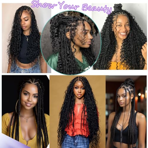 Human Braiding Hair 150g 20 Inch Deep Wave Bulk Human Hair for Braiding Boho Braids 100% Unprocessed Brazilian Virgin Human Hair Extensions No Weft 3 Bundle/Pack Dark Brown