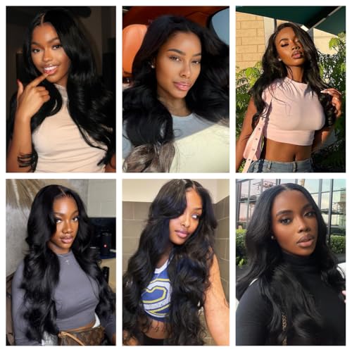 Body Wave Bundles Human Hair 20 20 20 3 Bundles 100% Brazilian Human Hair Bundles Weave Bundles Deals Real Human Hair Extensions Natural Black Color