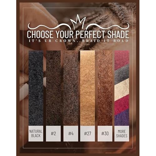 IUC Afro Kinkys Bulk Human Hair (16Inch, 50g, Honey Blonde) 4C Afro Kinky-Curly 100% Human Hair, Ideal for Braiding, Twists, Dreadlocks, Loc Repair, Kid-Friendly
