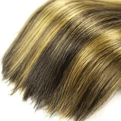 P1B/27 Highlight Bundles Human Hair Honey Blonde Straight 3 Bundles 20 22 24 inch Vinmdonm Unprocessed Virgin Remy Hair Extensions Ombre Bundle