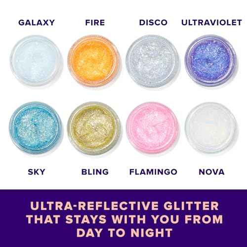 UNICORN SNOT Holographic Face Glitter & Body Glitter Gel | Holiday Glitter Makeup: Stocking Stuffers & Christmas Gift | Hair Glitter, Vegan & Cruelty Free, 1.7 oz Silver Glitter (Disco)