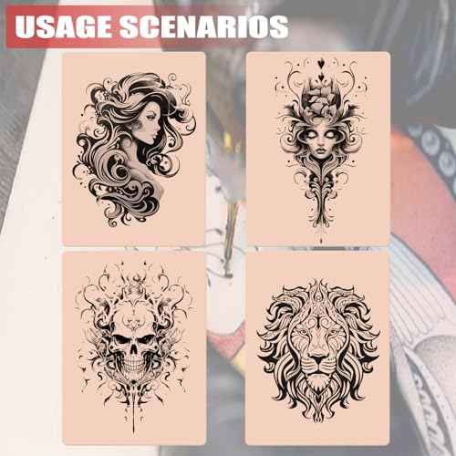 3MM Fake Skin Tattoo - SOTICA 12pcs Tattoo Skin 3mm Tattoo Practice Skins 6¡¿8" Tattoo Fake Skin Silicone Practice Skin for Tattoo Thick Fake Tattoo Skin Piel Sint?tica Para Tatuar for Tattoo Supplies