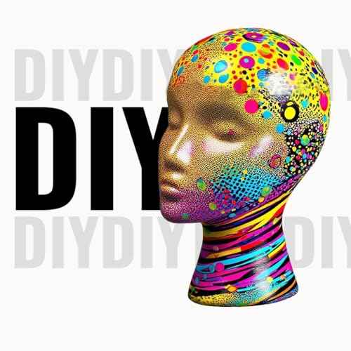 Smilco 11" 3 Pcs Wig Head - Tall Female Foam Mannequin Wig Stand and Holder for Style, Model And Display Hair, Hats and Hairpieces, Mask - for Home, Salon and Travel£¨3 Pieces£©
