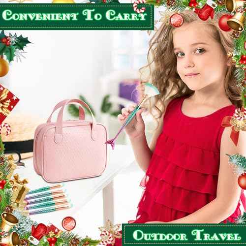 NICEMOVIC Stocking Stuffers for Kids Girls, 11PCS Kids Makeup Brushes Sets for Girls, Cute Stuff for Tween & Teen Girl Gifts Trendy Stuff Christmas Birthday Gift Ideas Cute Make Up Tool Set