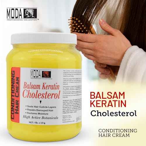 MODA - Cholesterol Deep Conditioning Hair Cream with Keratin, Panthenol, Collagen Amino Acids, Jojoba Oil, and Vitamin E ? 64 Oz