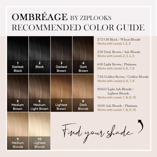 ZIPLOOKS | Ombr?age Hair Extensions | Human Hair Extensions | Ombre Ash Blonde to Platinum Balayage Highlights with ZTool Application, Damage-Free Hair & Scalp, 16 Inch, #18/60, 4 Pcs 20g