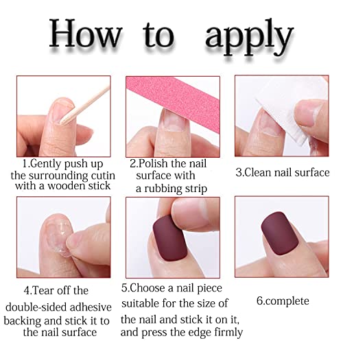 White French Tip Press on Nails Short Square Fake Nails Valentine False Nails with Cute Heart Designs Glue on Nails Nude Pink Full Cover Shiny Glitter Acrylic Stick on Nails for Women Manicure 24Pcs