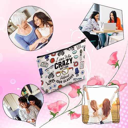 TSOTMO Dispensing Opticians Gift Optometry Gift Eyeglasses Makeup Bag Knowledge Lovers Gifts (YOUR GLASSES)