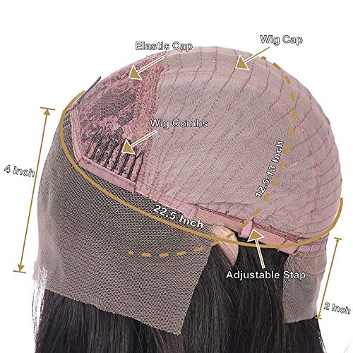 Derun Ombre Curly 13¡¿4 Lace Front Wigs Human Hair Lace Frontal Wig 1B/30 Remy Hair for Black Women (20Inch, 1b/30, 13¡¿4 Lace)