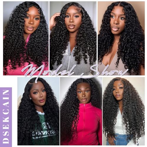 5x5 Burmese Curly Closure 100% Real Human Hair Water Wave 5x5 Transparent HD Lace Closure Natural Black 1B Color 22 Inch