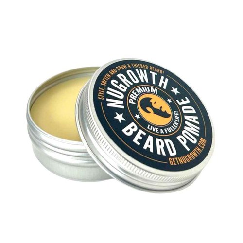 NuGrowth Beard Growth Kit for Black Men – Beard Oil & Shea Butter Balm Set – Softens, Moisturizes & Promotes Thicker Beards with Avocado, Mint & Jamaican Black Castor Oils (4 fl. oz.)